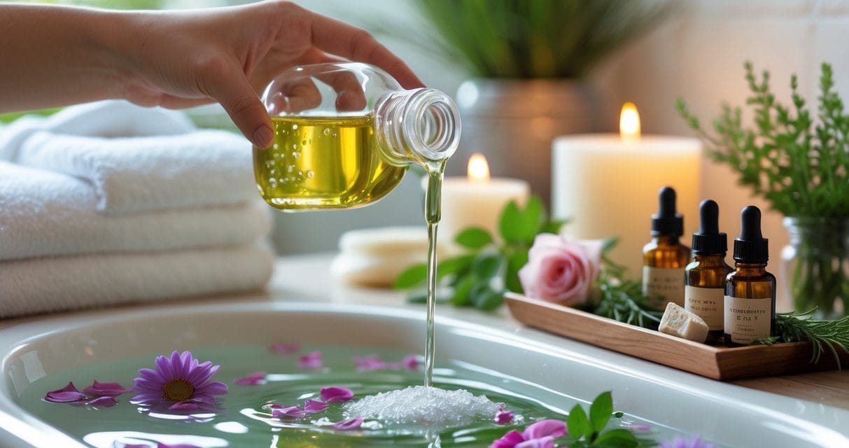 Sådan bruger du æteriske olier i din badeolie til velvære